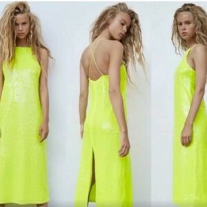 Fun Zara dress, small, neon
